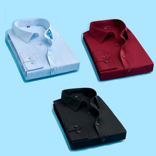 Combo of 3 Casual Men's Shirts (Multicolour)