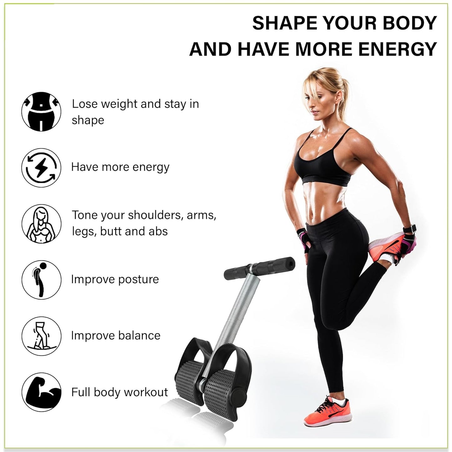 Premium Double Spring Tummy Trimmer Men and Women for Abs Workout Stomach Exercise Machine for Women and Men Exercise In Gym, Home for Abdominal, Belly Exercise Waist Trimmer, Tummy Twister (Black)