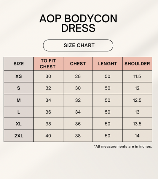 AOP Bodycon Dress