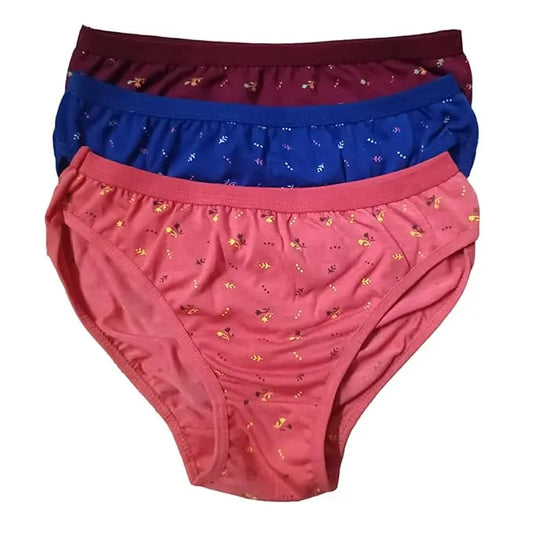 Pack of 3 Women Hipster Multicolor Panty (Size 75)