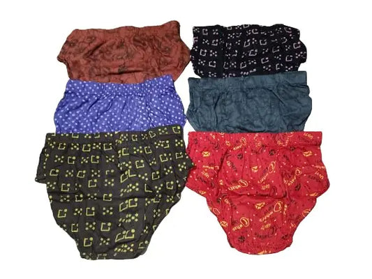 Pack of 6 Women Hipster Multicolor Panty (Size 75)