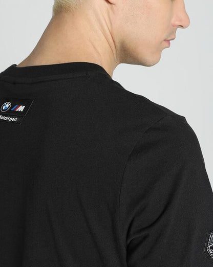 BMW M Motorsport Garage Regular Fit Crew-Neck T-Shirt (Black, M)