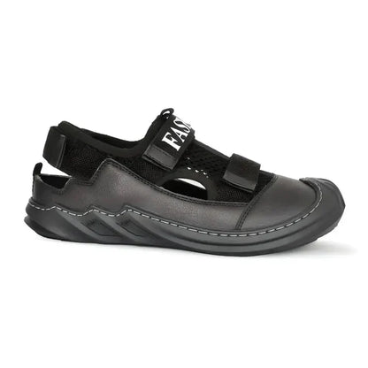 Black Leather Sandal