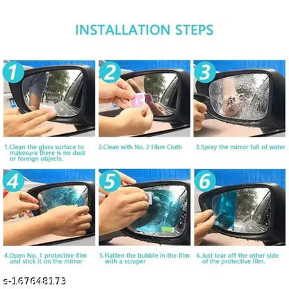 Anti Fog Film Universal Car Waterproof Rear View Car Side Mirror Film Fog Protector Anti Glare Anti-Dust