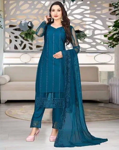 Kurta With Dupatta And Bottomwear