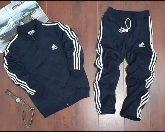 Adidas tracksuit lycra (NavyBlue)