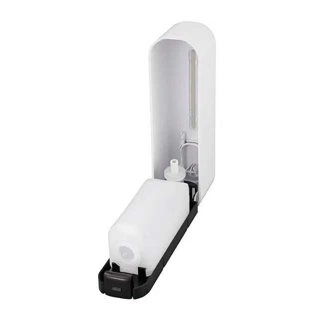 Wall Mount Hand Liquid Shampoo Shower Gel Dispenser for Bathroom White